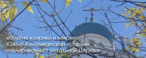 «Многие клирики и миряне Южно-Американской епархии изолированы от остальной Церкви»
